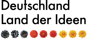 Deutschland Land der Ideen, schwarz rot gold